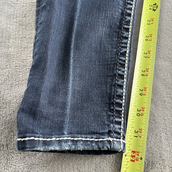 Silver Jeans Co. Dark Wash Denim Embellished Pocket Women's Jeans‎ 27x33 - Picture 5 of 13